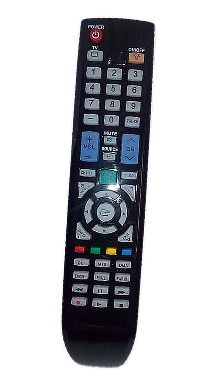 JustFine Replaced Remote Control Compatible for Samsung PN58A760T1FXZC UN55B6000 PN58B550T2 LN40A550P3F LN46A660A2FXZA PL50B530S2FXZX TV - Image 1